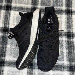 black adidas ultrabooost/ size M 10